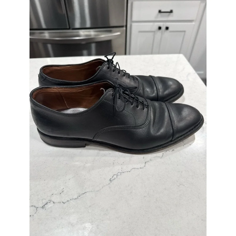 Allen Edmonds Men's Port Washington Bench Welt Black Lace Shoes Size 9